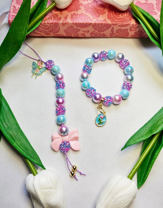 Blossoms & Paws Human Bracelet or Phone Charm