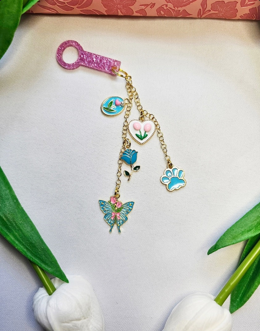 Blossoms & Paws Tumbler Charms