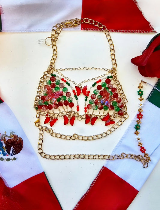 Beaded Pup-kini Top